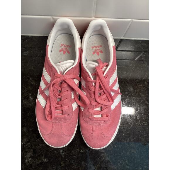 Adidas Gazelle 85 Women's‎ Running Sneakers Shoes Activewear Pink White Size 4 - Picture 4 of 10